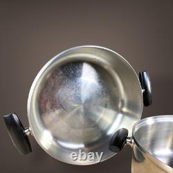 Faitout Cutco Wear Ever 835 avec couvercle plat à dôme haut Vintage MCM