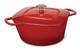 Faitout Paderno, Fonte Durable, Résistant Au Four, Rouge, 5qt