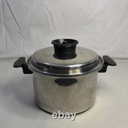 Faitout Townecraft Chef's Ware de 4 Qt en acier inoxydable T-304 avec couvercle