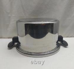 Faitout Townecraft Chef's Ware de 4 Qt en acier inoxydable T-304 avec couvercle