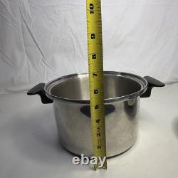 Faitout Townecraft Chef's Ware de 4 Qt en acier inoxydable T-304 avec couvercle