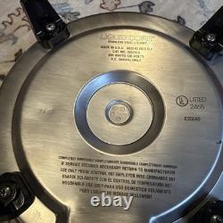 Faitout électrique Kitchen Craft de 5 Qt avec noyau liquide, casserole en acier inoxydable, couvercle de mijoteuse