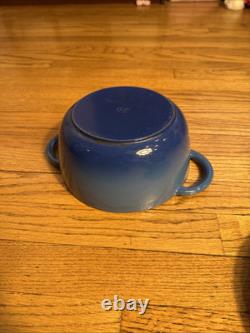 Faitout en Fonte Fontignac Émail Bleu Éclat 23/8 Qt Fabriqué en France