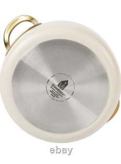 Faitout en aluminium céramique antiadhésif robuste de 6 quart avec couvercle Bloomhouse