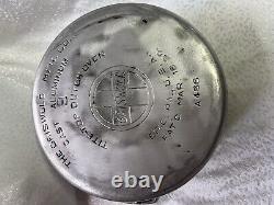 Faitout en aluminium coulé Griswold #9 A466 + Couvercle A466C Assis à plat! 1920