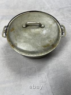 Faitout en aluminium coulé Vintage Griswold avec logo en biais #8 465 breveté le 10 février 1920