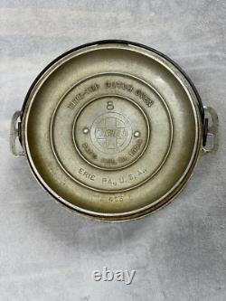 Faitout en aluminium coulé Vintage Griswold avec logo en biais #8 465 breveté le 10 février 1920