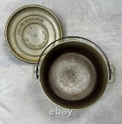 Faitout en aluminium coulé Vintage Griswold avec logo en biais #8 465 breveté le 10 février 1920