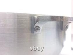 Faitout en aluminium épais avec couvercle, 18,5QT, argenté