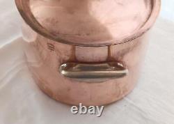 Faitout en cuivre vintage William Sonoma France avec couvercle 12