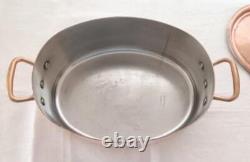 Faitout en cuivre vintage William Sonoma France avec couvercle 12