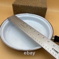 Faitout en émail Hendlers Pointerware design floral MCM ensemble vintage en émail