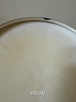 Faitout en émail blanc XL Vintage Dansk Kobenstyle 8 qt avec couvercle