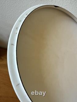 Faitout en émail blanc XL Vintage Dansk Kobenstyle 8 qt avec couvercle