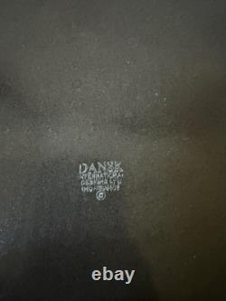 Faitout en émail blanc XL Vintage Dansk Kobenstyle 8 qt avec couvercle