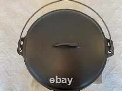 Faitout en fonte Cajun Classic Mamou LA 16 QT restauré et assaisonné ÉNORME