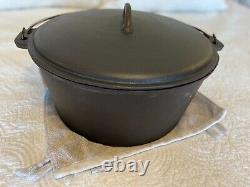 Faitout en fonte Cajun Classic Mamou LA 16 QT restauré et assaisonné ÉNORME