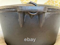 Faitout en fonte Cajun Classic Mamou LA 16 QT restauré et assaisonné ÉNORME