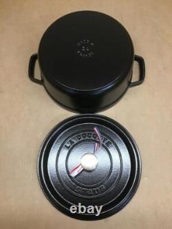 Faitout en fonte STAUB 4 qt rond faitout noir mat