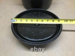 Faitout en fonte STAUB 4 qt rond faitout noir mat