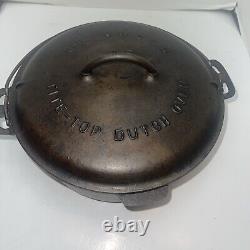 Faitout en fonte Tite-Top Griswold # 9 antique avec couvercle et trivet