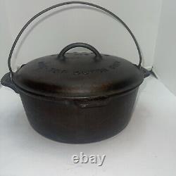 Faitout en fonte Tite-Top Griswold # 9 antique avec couvercle et trivet