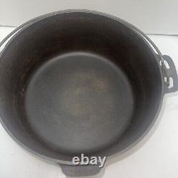 Faitout en fonte Tite-Top Griswold # 9 antique avec couvercle et trivet