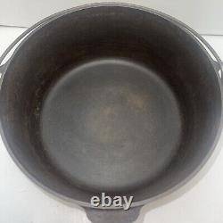 Faitout en fonte Tite-Top Griswold # 9 antique avec couvercle et trivet