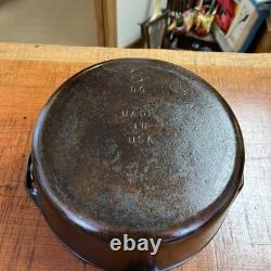 Faitout en fonte Vintage Lodge No. 8 avec couvercle