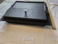 Faitout en fonte avec couvercle pour camping 20x17 30 lbs