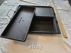 Faitout en fonte avec couvercle pour camping 20x17 30 lbs