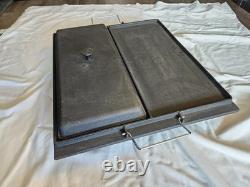Faitout en fonte avec couvercle pour camping 20x17 30 lbs