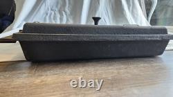Faitout en fonte avec couvercle pour camping 20x17 30 lbs