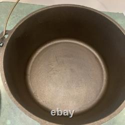 Faitout en fonte émaillée Old Mountain extra large de 12 pouces de diamètre avec couvercle