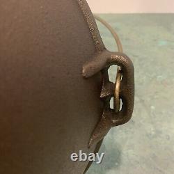 Faitout en fonte émaillée Old Mountain extra large de 12 pouces de diamètre avec couvercle