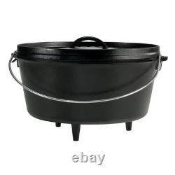 Faitout en fonte émaillée de 8 quarts avec couvercle et poignée en métal