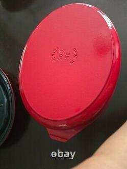 Faitout en fonte émaillée rouge ovale de 8 Qt Kirkland Signature