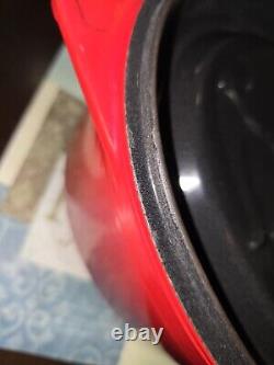 Faitout en fonte émaillée rouge ovale de 8 Qt Kirkland Signature