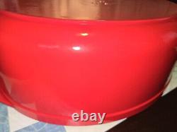 Faitout en fonte émaillée rouge ovale de 8 Qt Kirkland Signature