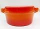 Faitout En Fonte &eacute;maill&eacute;e Vintage De 5 Qt Avec Couvercle Grill Rouge/orange Style Staub