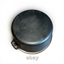 Faitout en fonte vintage Griswold #8 logo incliné 5 quarts avec couvercle / antiquité