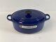 Faitout Ovale En Fonte Bleue Le Creuset Vintage 2,75 Qt
