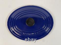 Faitout ovale en fonte bleue Le Creuset vintage 2,75 qt