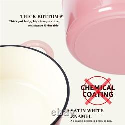 Faitout polyvalent en fonte émaillée de 5,5 qt avec couvercle pour tous les besoins culinaires