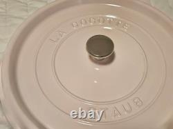 Faitout rond en fonte Staub de 7 qt, rose