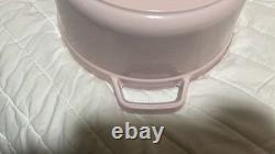 Faitout rond en fonte de 4 qt Rose Pivoine