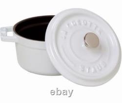 Four de Hollande rond de 4 qt, couleur blanche