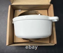 Four de Hollande rond de 4 qt, couleur blanche