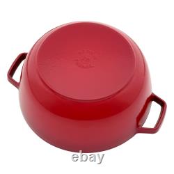 Four en fonte Staub essentiel, fait français, faitout, 5-quarts, sert 5-6, fabriqué en