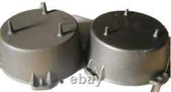 Four en fonte émaillée de 20 Qt avec couvercle à rebord et pattes Jumbo